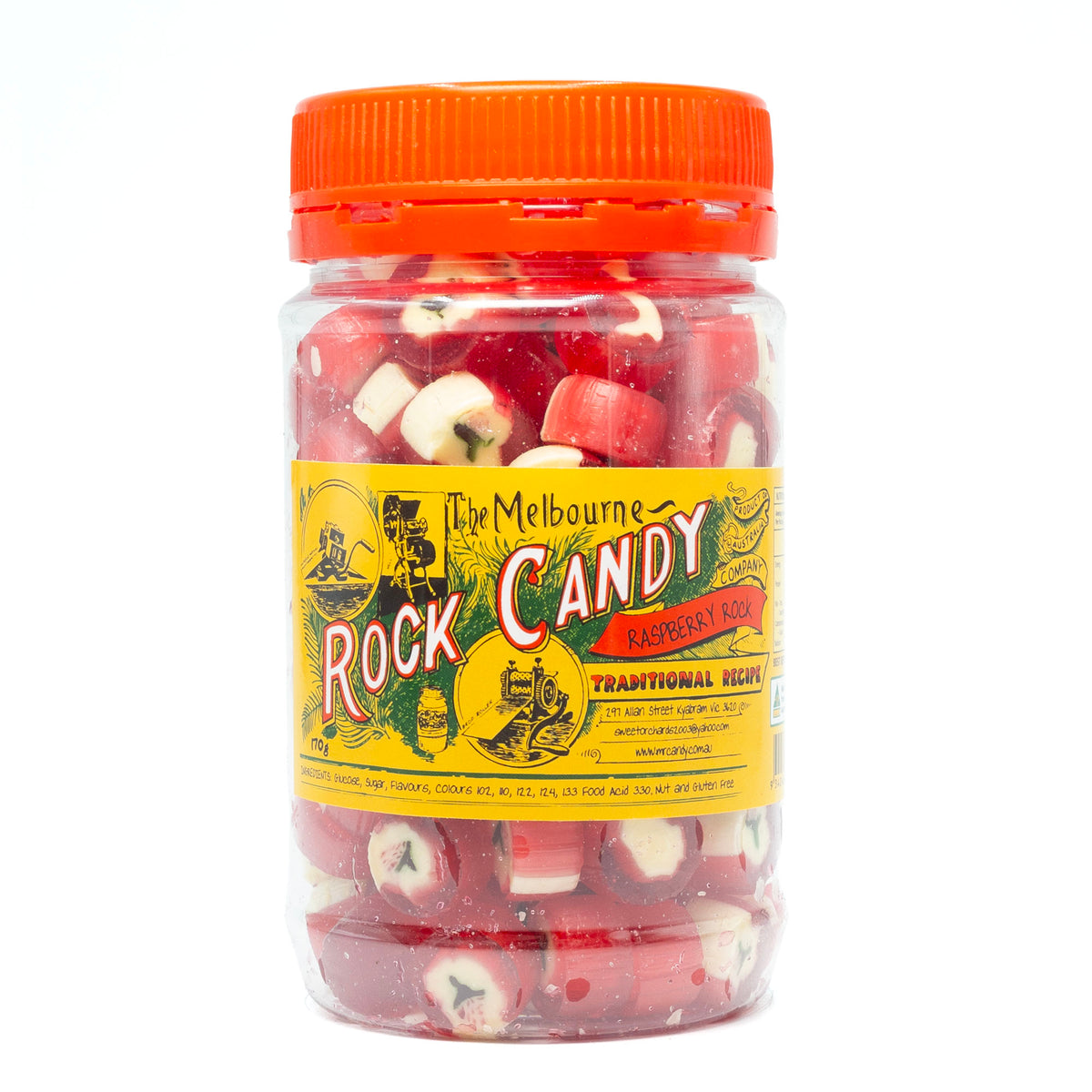 Australia Raspberry Candy Raspberry Rock – Melbourne Rock Candy